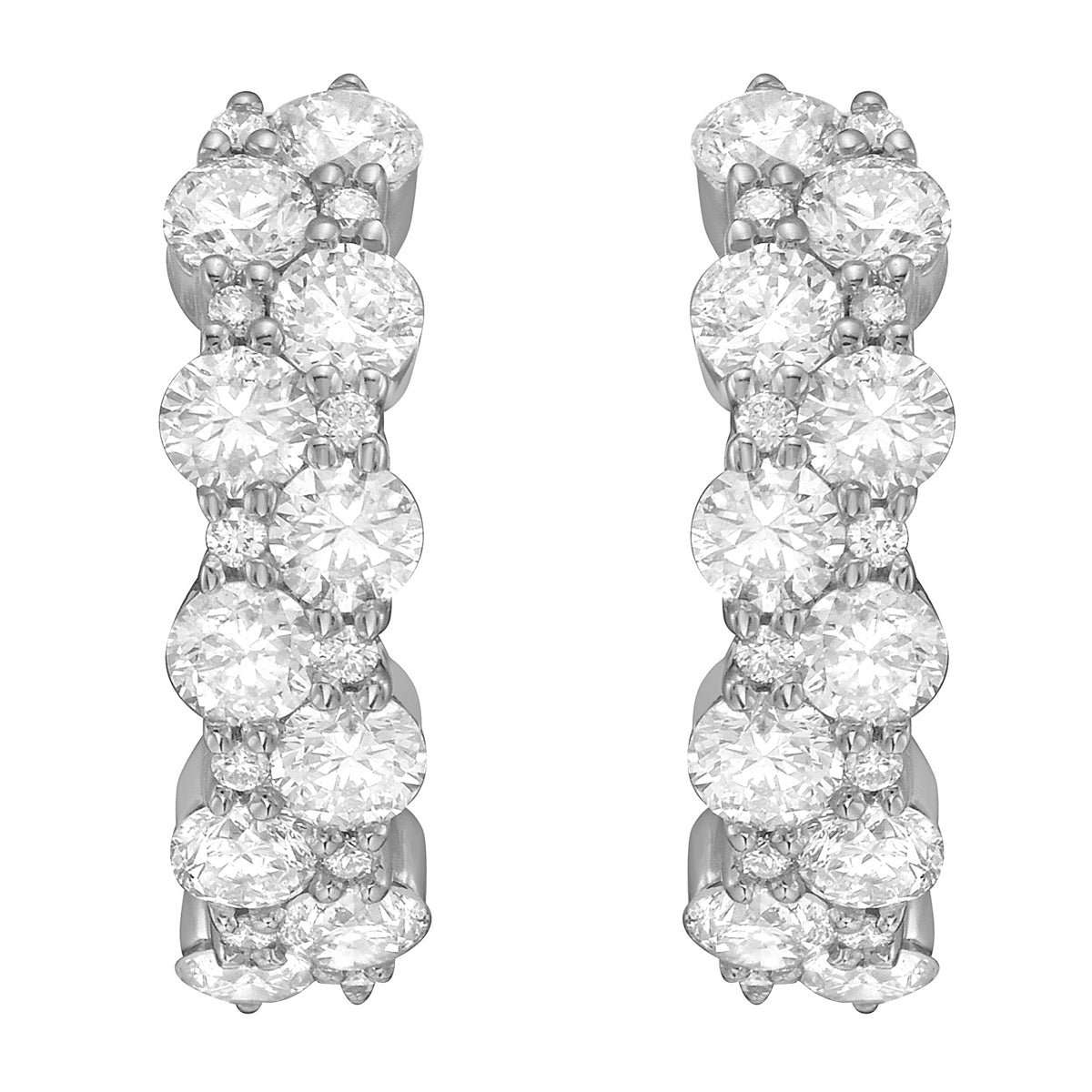 AE156126 - Earrings 14KW/3.7G 40RD-1.36CT