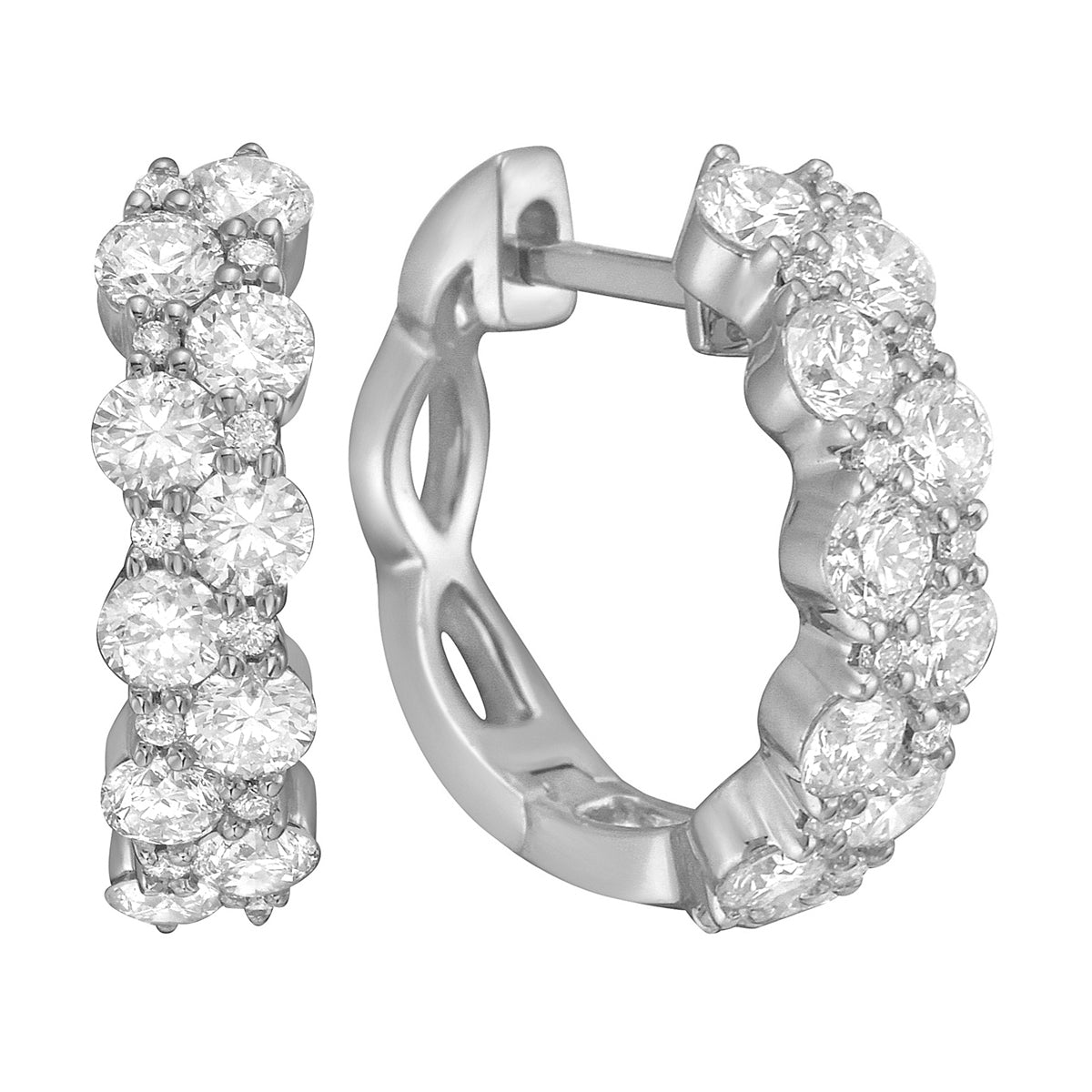 AE156126 - Earrings 14KW/3.7G 40RD-1.36CT