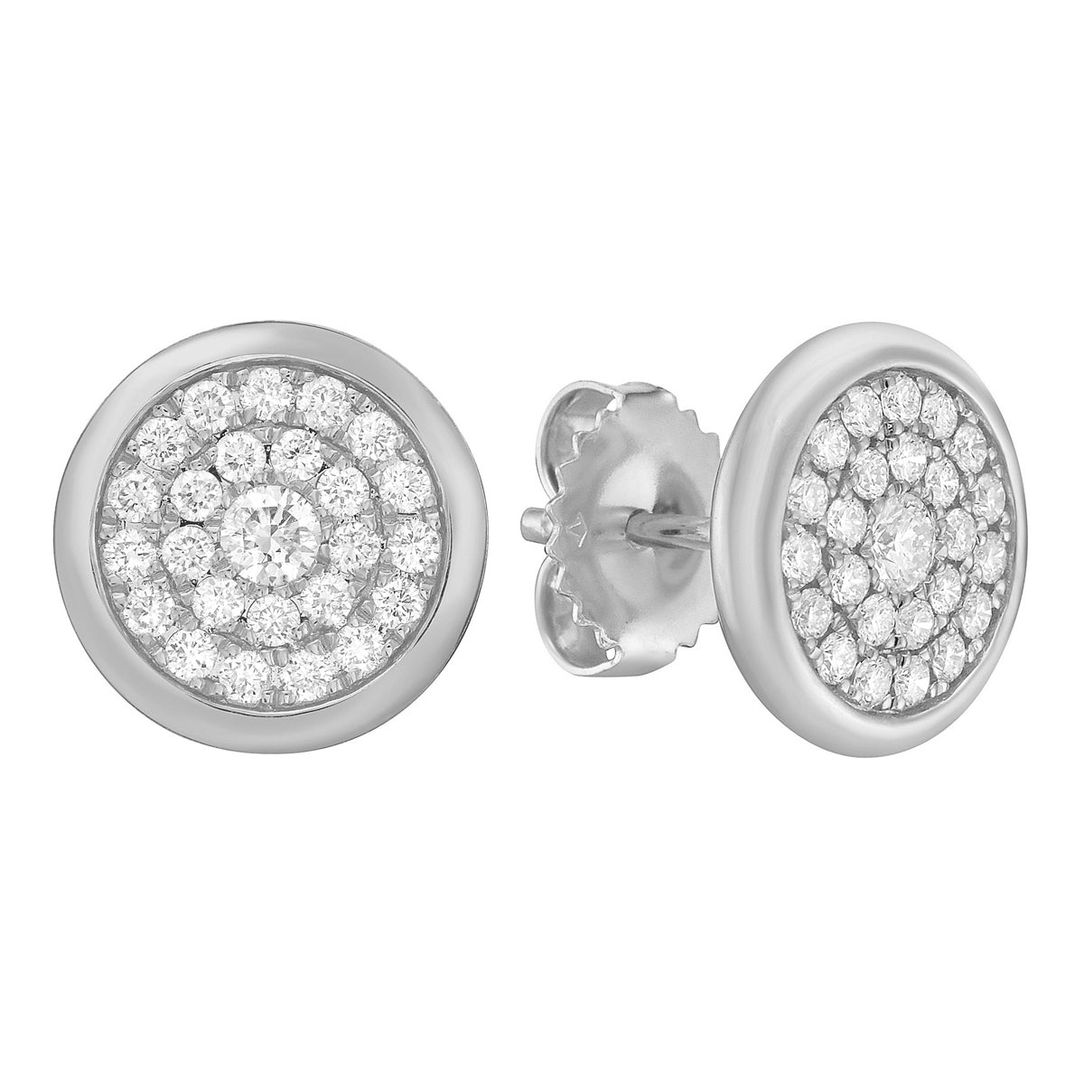 AE156158 - Earrings 14KW/3.1G 2RD-0.12CT 48RD-0.45CT
