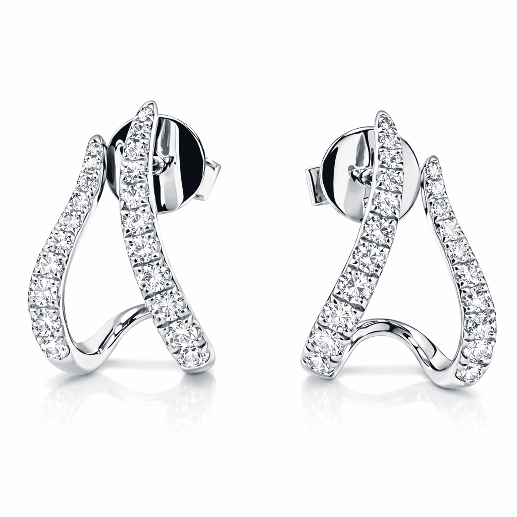 AE156919 - Earrings 14KW/2.3G 42RD-0.36CT