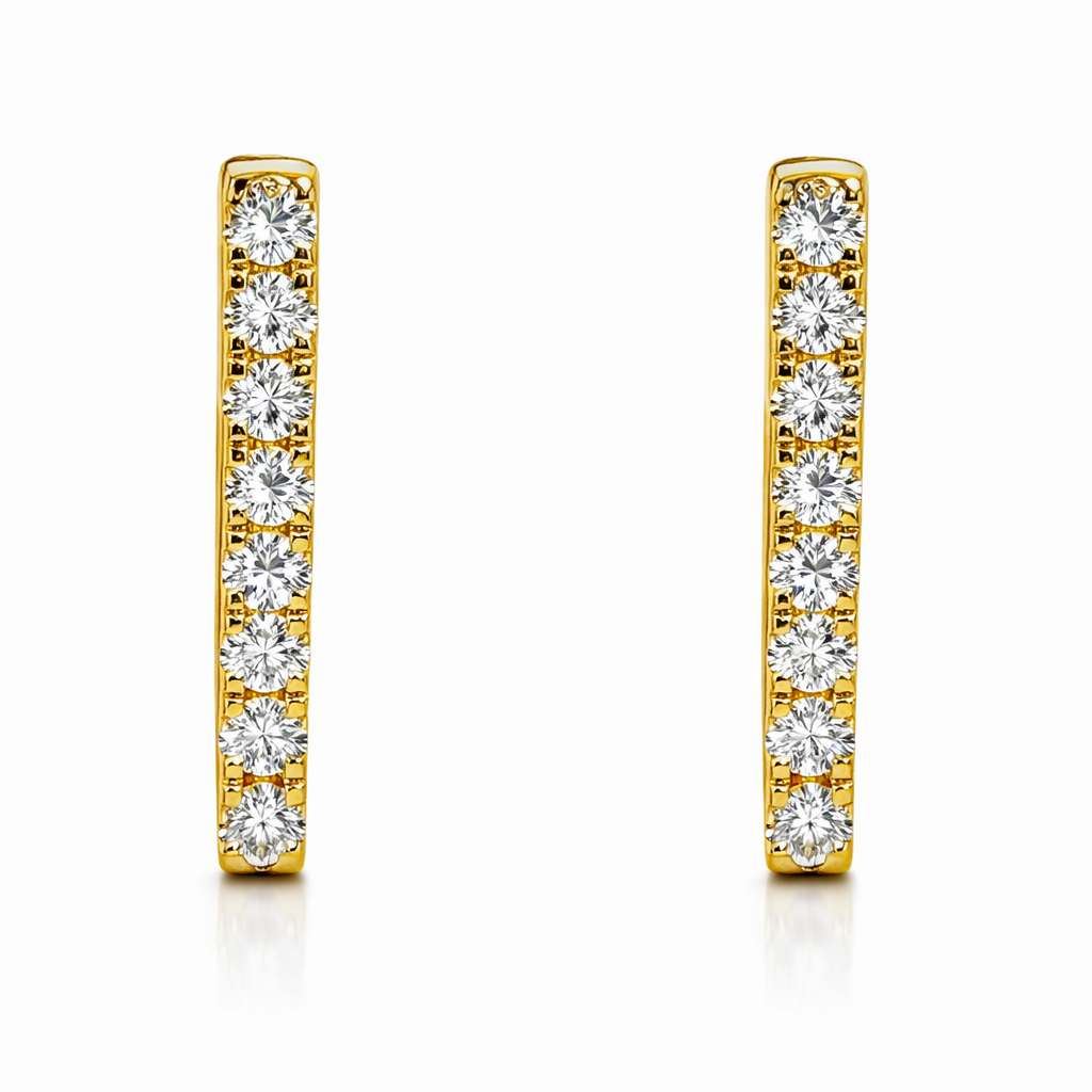 AE156922Y - Earrings 14KY/3.4G 16RD-0.46CT