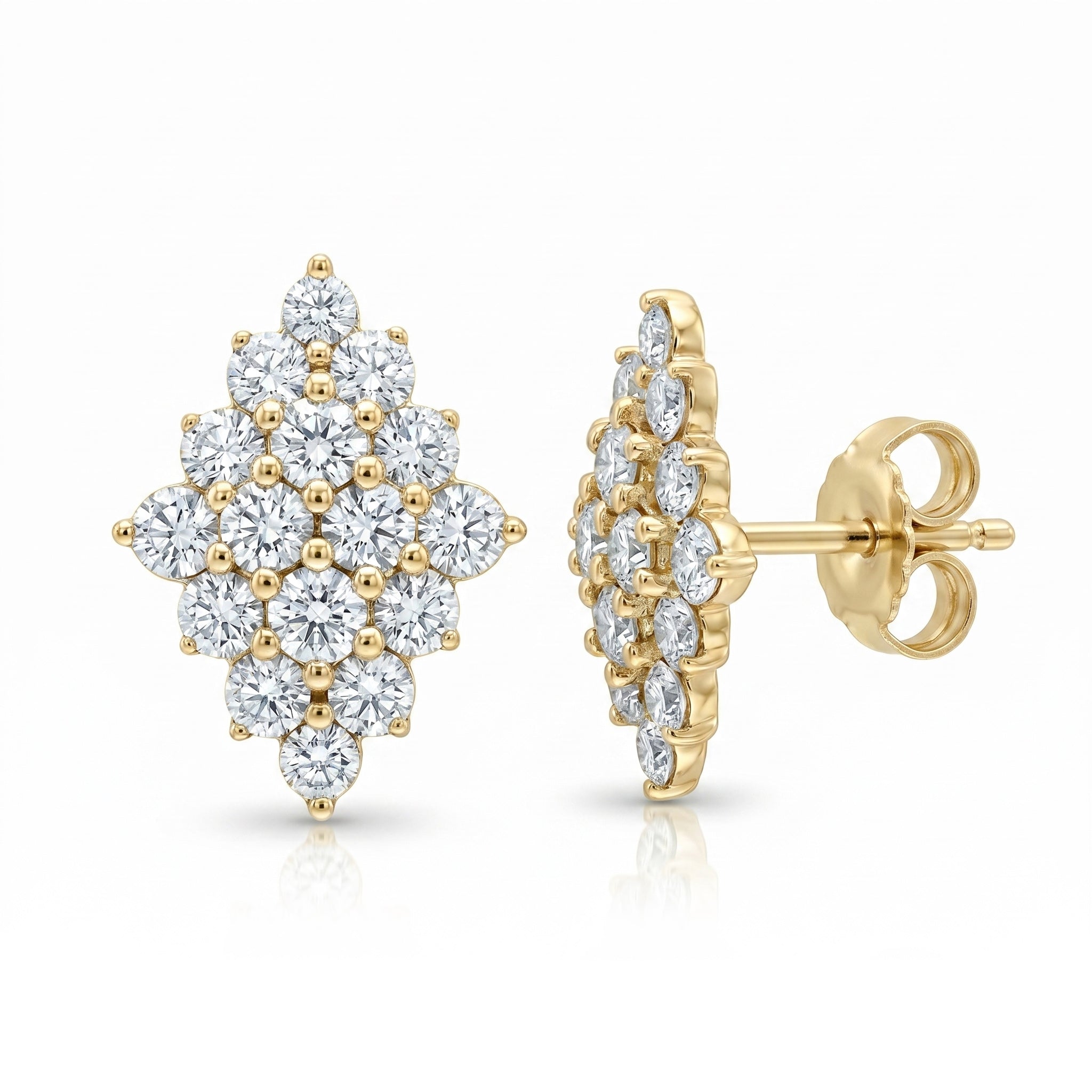 AE156927Y - Earrings 14KY/2.6G 32RD-1.52CT