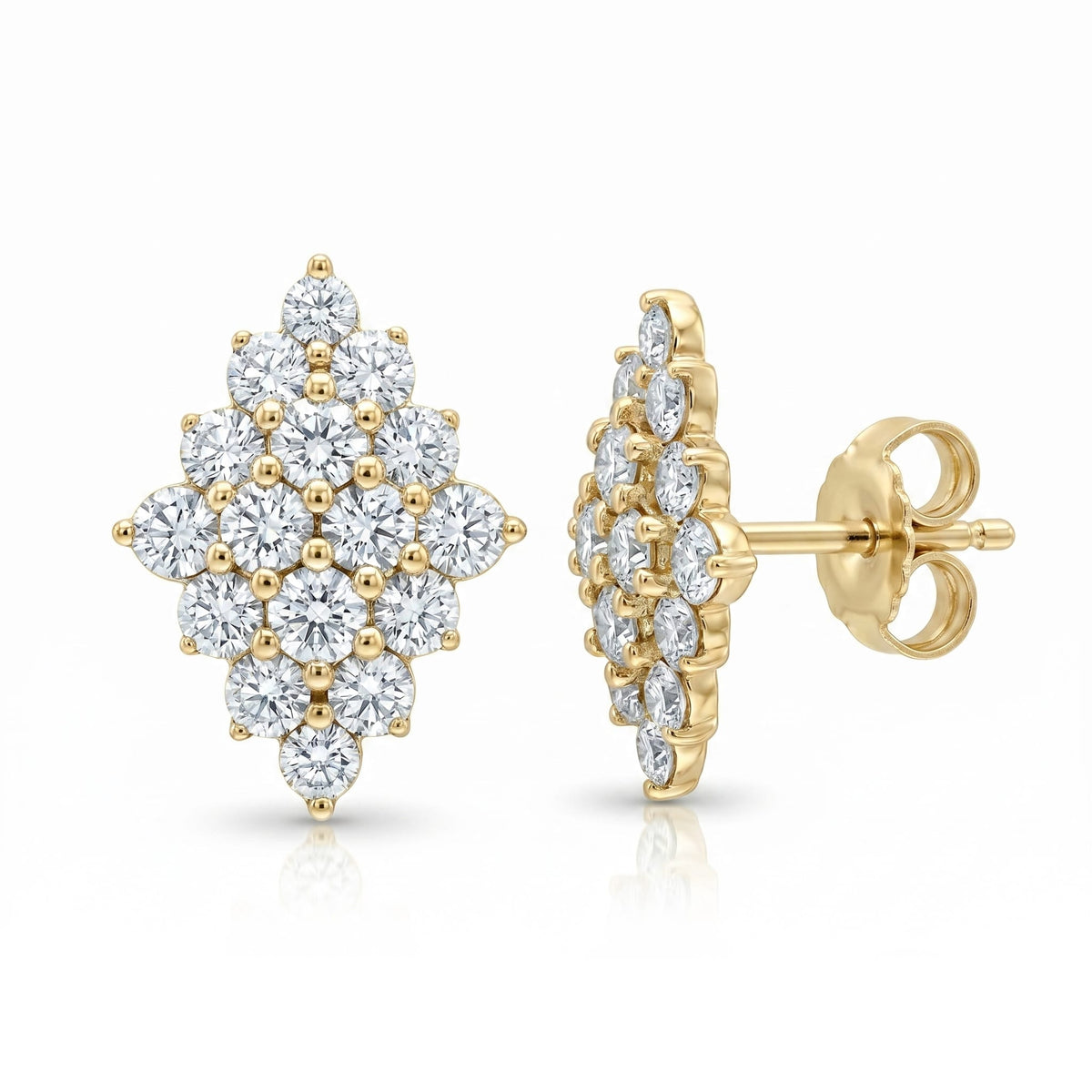 AE156927Y - Earrings 14KY/2.6G 32RD-1.52CT