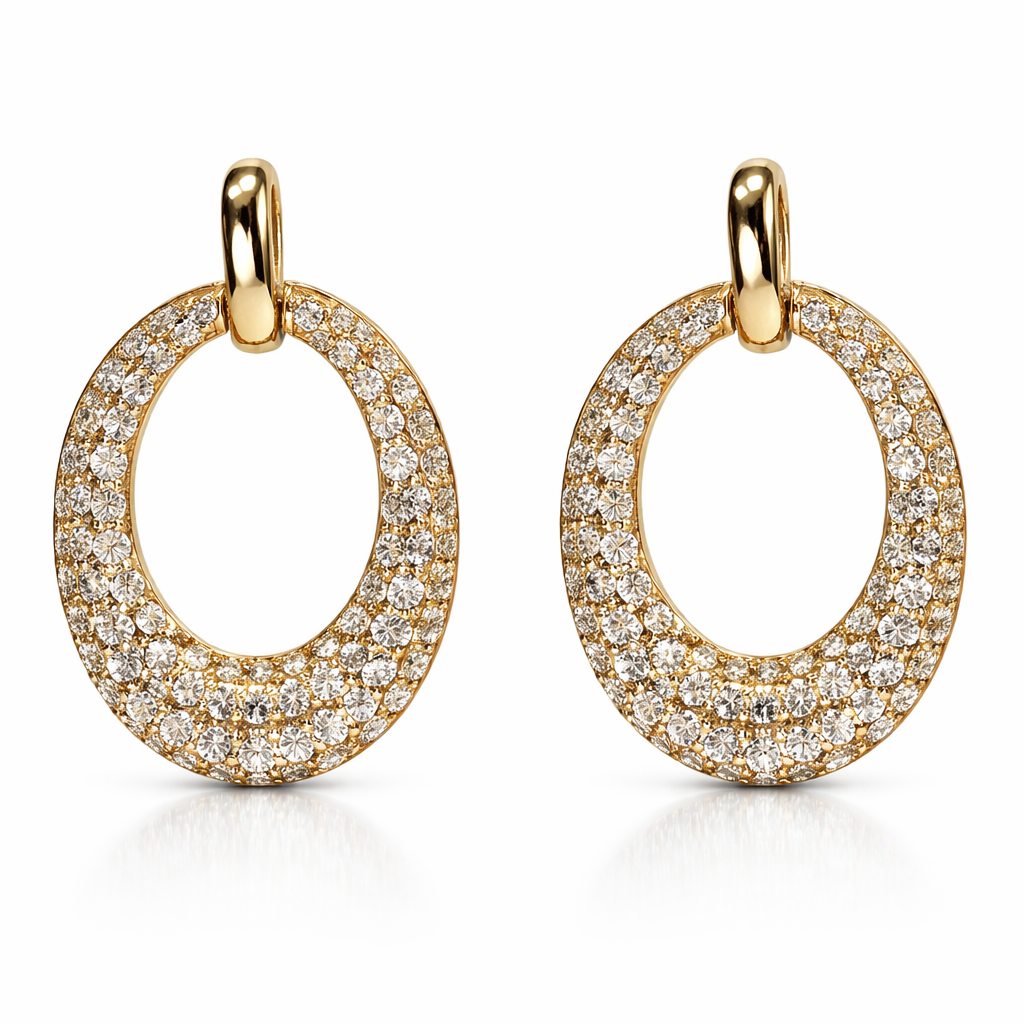 AE156948Y - Earrings 14KY/2.8G 160RD-0.78CT