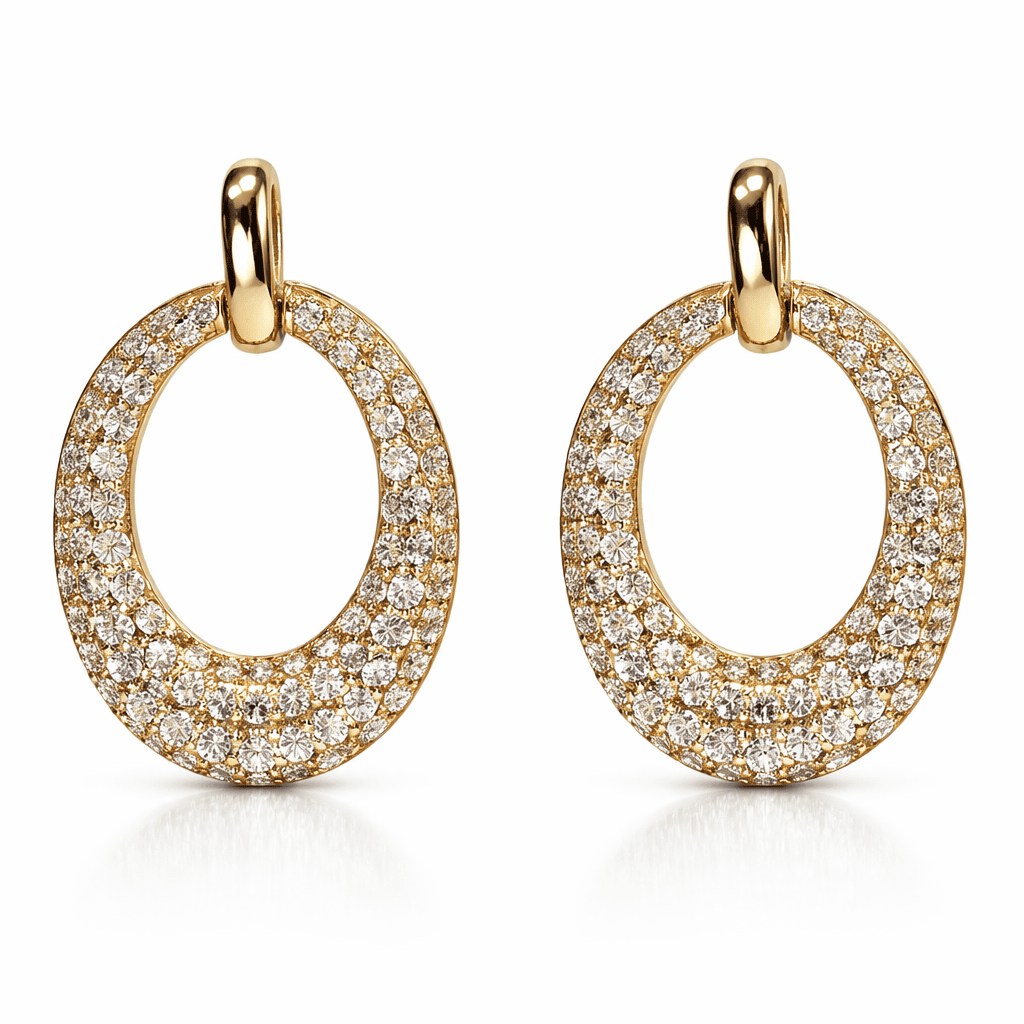 AE156948Y - Earrings 14KY/2.8G 160RD-0.78CT