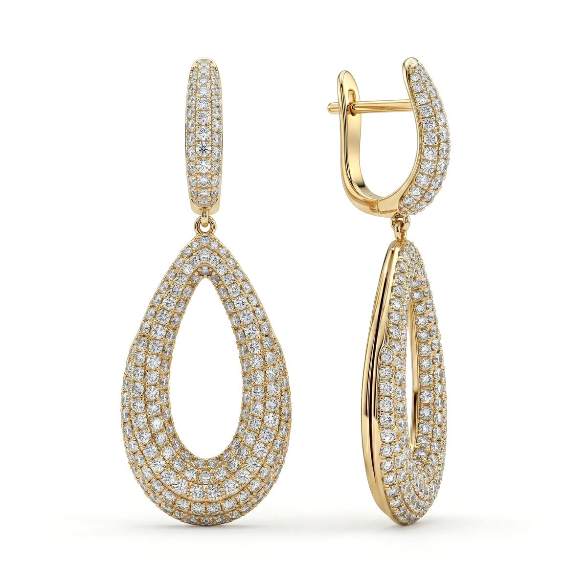 AE156961Y - Earrings 14KY/4.3G 352RD-1.61CT
