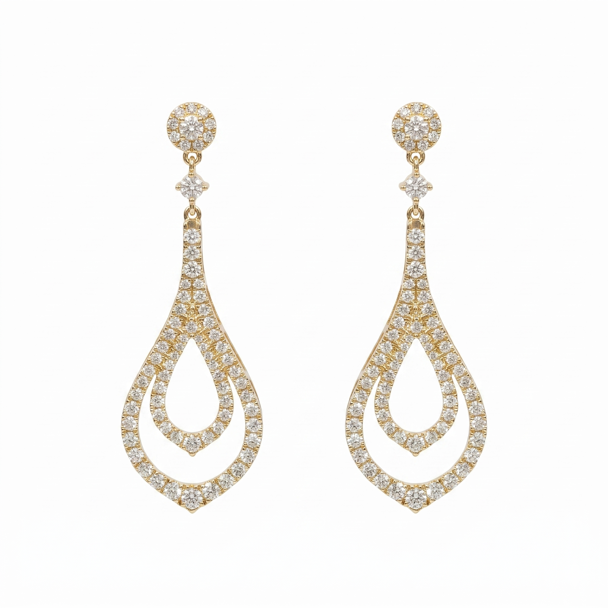 AE156962Y - Earring 14KW/6.54GR 174RD-2.13CT