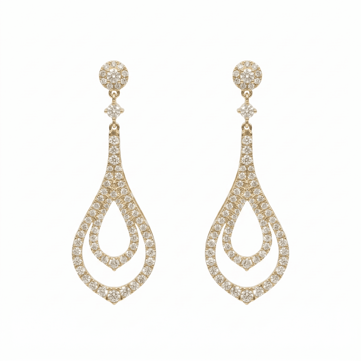 AE156962Y - Earring 14KW/6.54GR 174RD-2.13CT