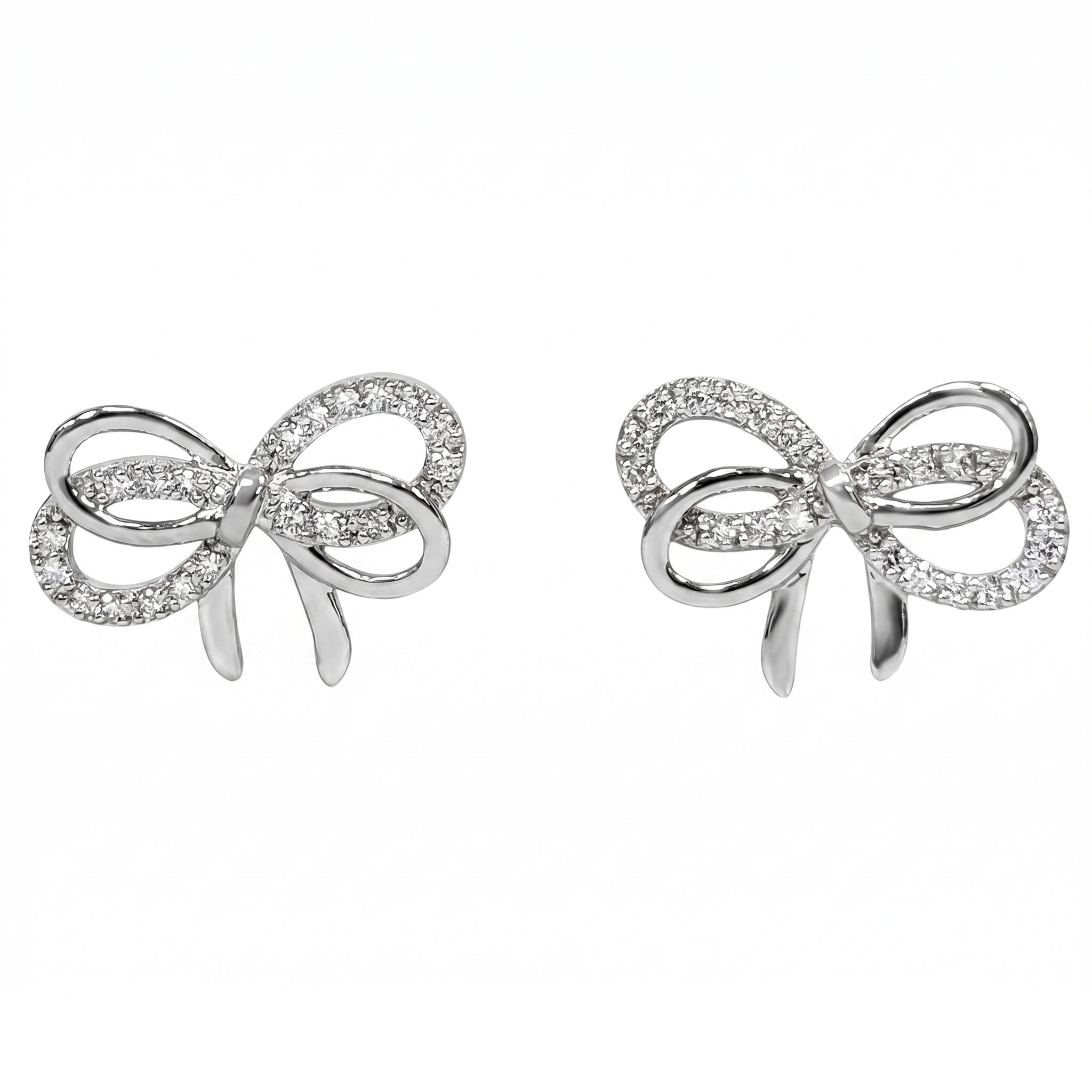 AE156972 - Earrings 14KW/1.7G 40RD-0.16CT