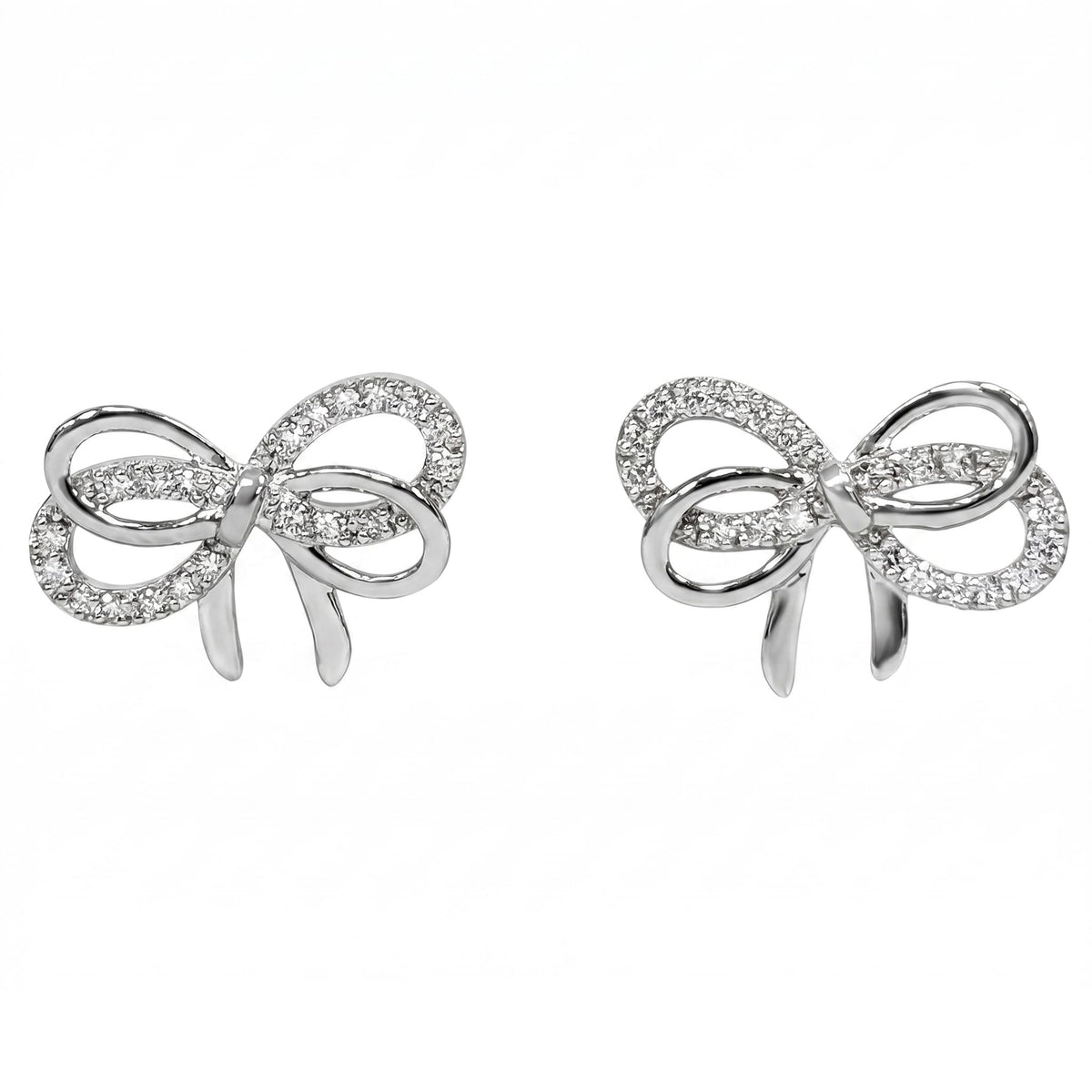 AE156972 - Earrings 14KW/1.7G 40RD-0.16CT