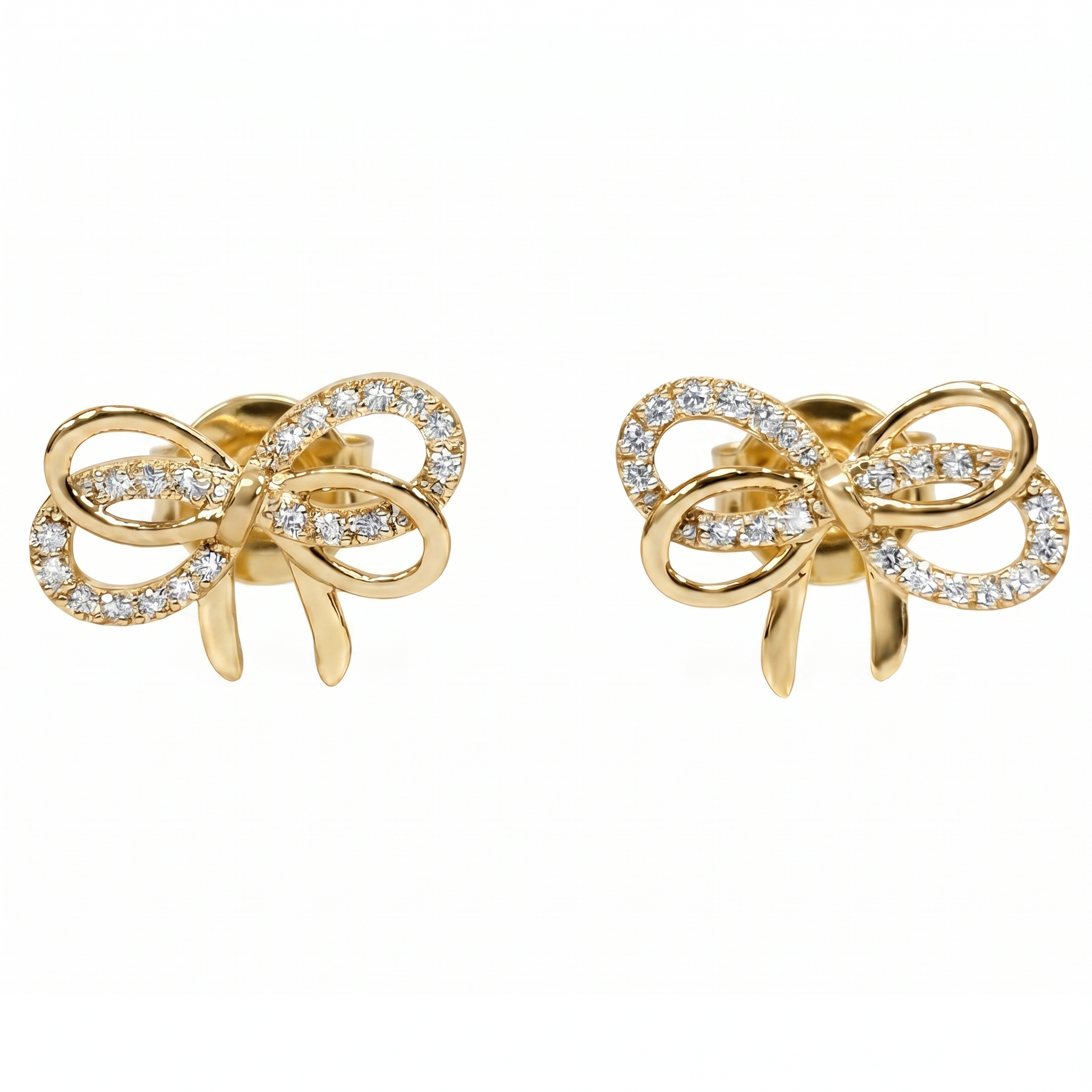 AE156972Y - Earrings 14KY/1.7G 40RD-0.16CT