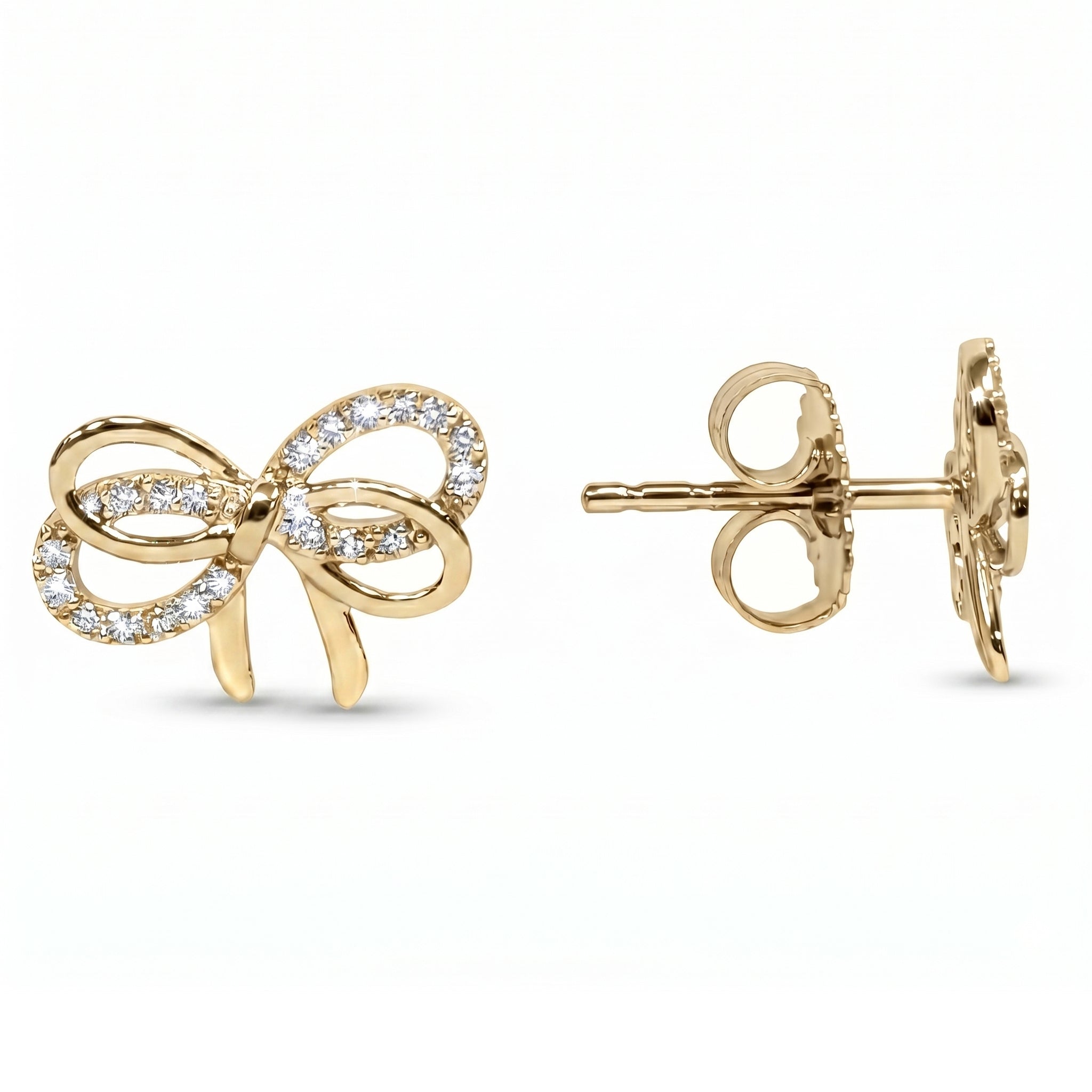 AE156972Y - Earrings 14KY/1.7G 40RD-0.16CT