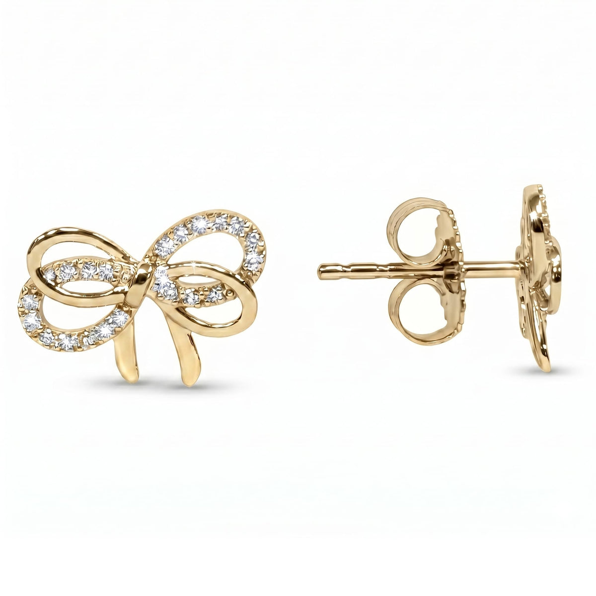 AE156972Y - Earrings 14KY/1.7G 40RD-0.16CT