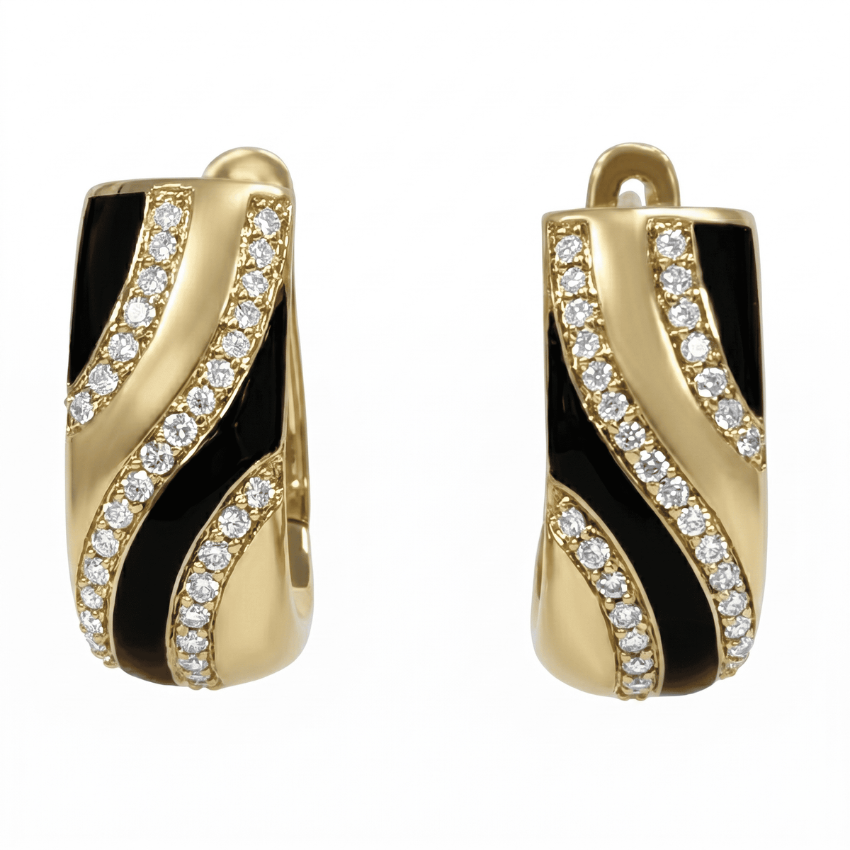 AE156978Y - Earrings 14KY/4.7G 74RD-0.27CT