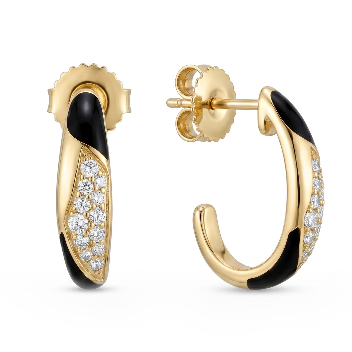AE156986Y - Earrings 14KY/3.1G 24RD-0.18CT