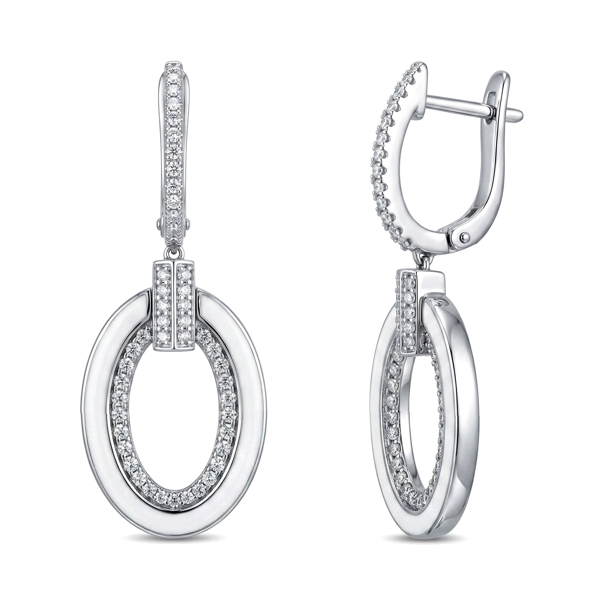 AE156989 - Earrings 14KW/3.8G 94RD-0.33CT