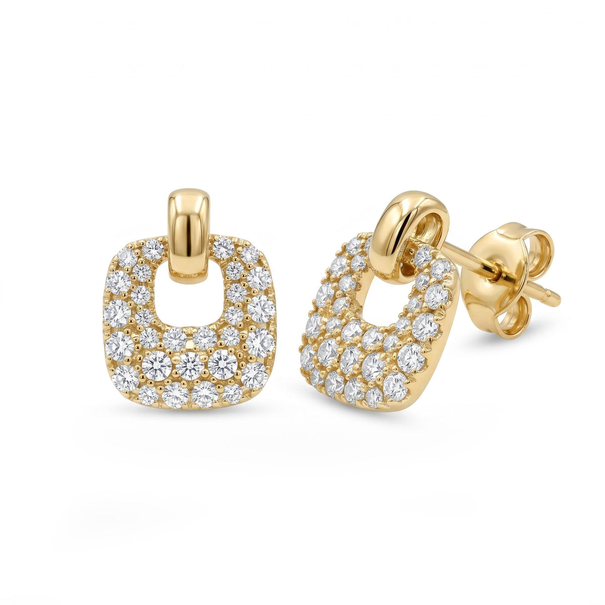 AE157103Y - Earring 14KY/2.4G 58RD-0.76CT