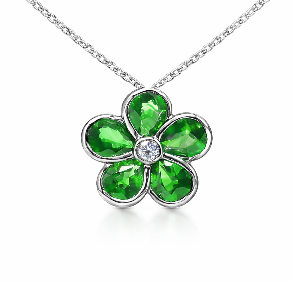AEP156279 - Pendant 14KW/1.8G 5EMER-1.25CT 1RD-0.03CT