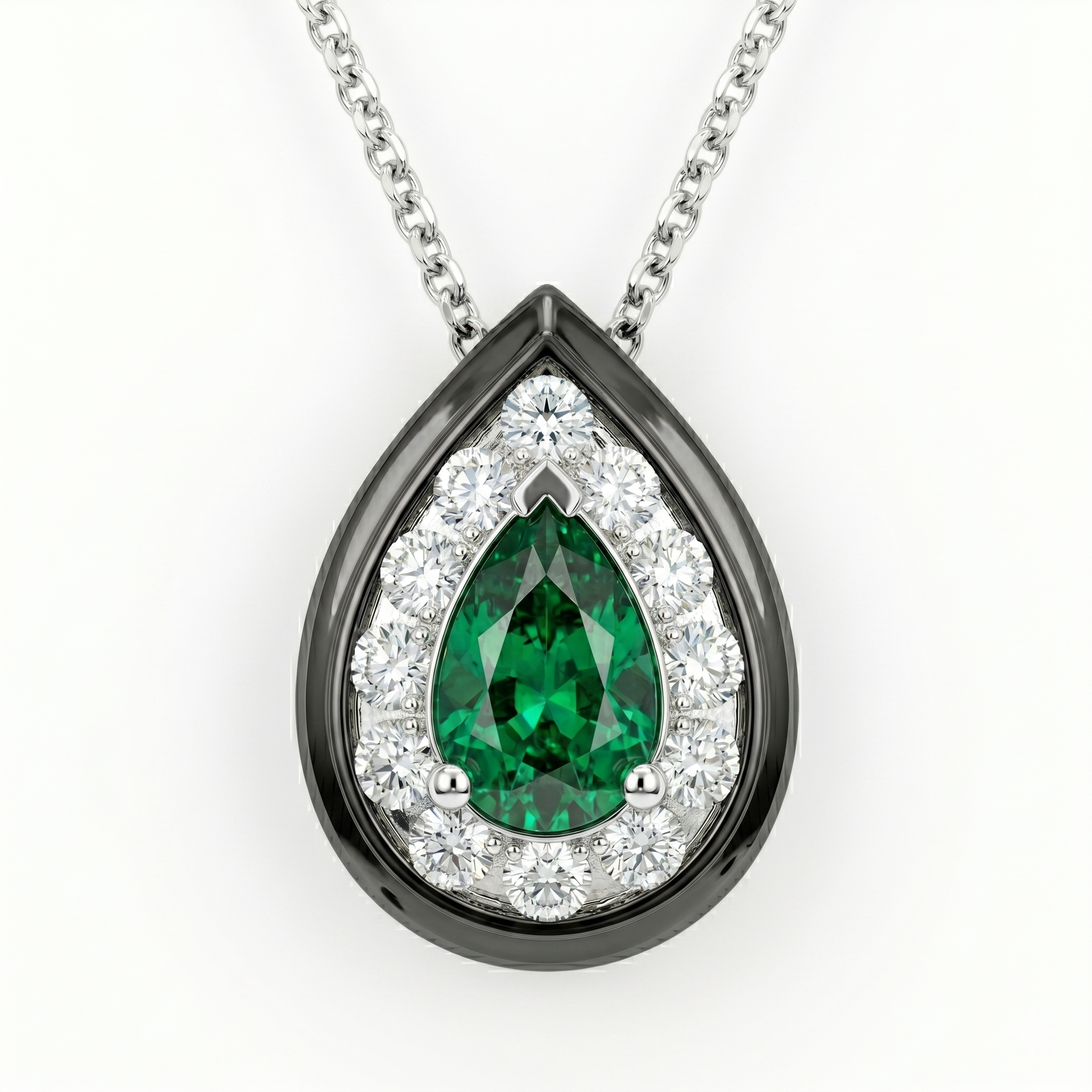 AEP157013 - Pendant 14KW/1G 1EMER-0.32CT 12RD-0.19CT
