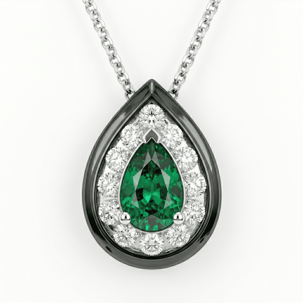 AEP157013 - Pendant 14KW/1G 1EMER-0.32CT 12RD-0.19CT