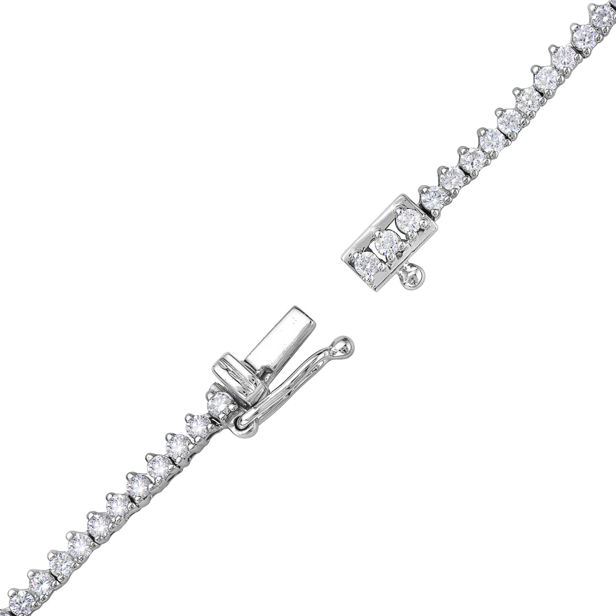 Necklace 14KW/9.6G 272RD-3.07CT