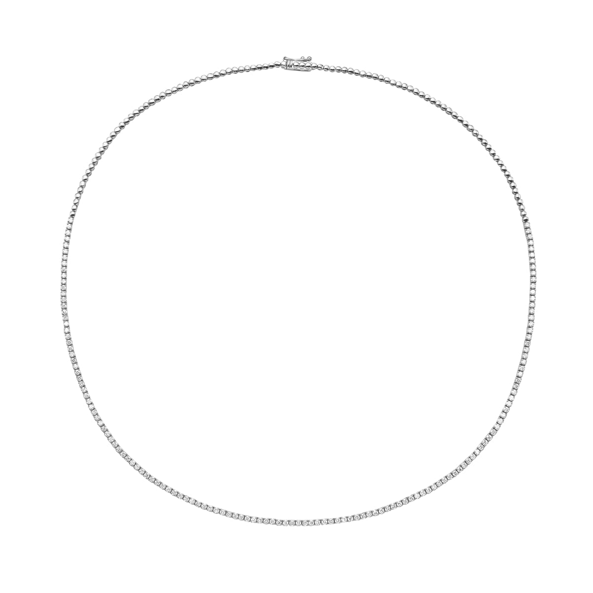 14K White Gold Diamond Necklace, 1.94ct