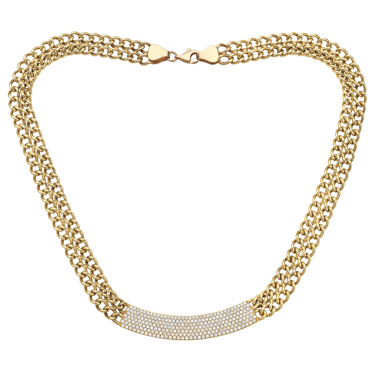 AN155376Y - Necklace 14KY/4.1G 241RD-1.94CT