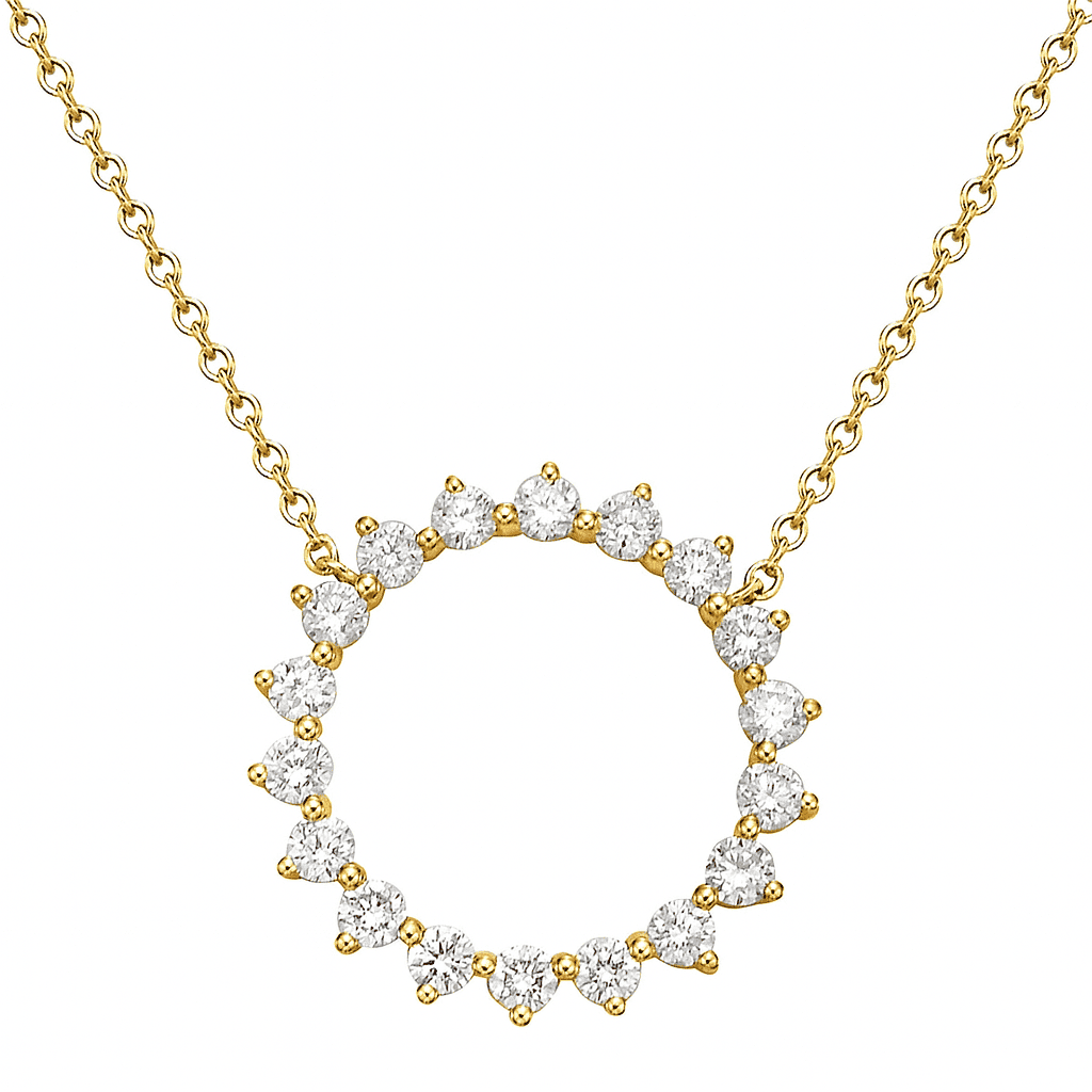 14K Yellow Gold Necklace, 0.47ct