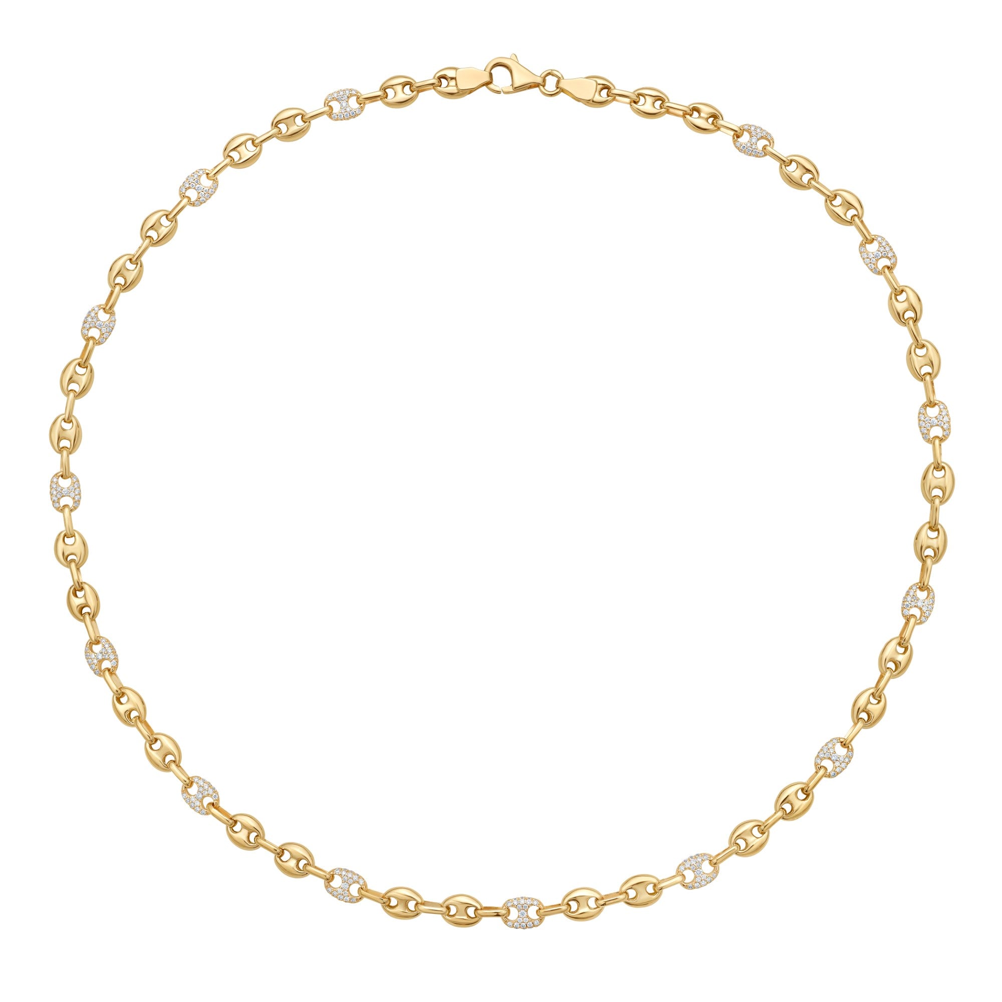 AN156073Y - Necklace 14KY/13.2G 504RD-1.74CT
