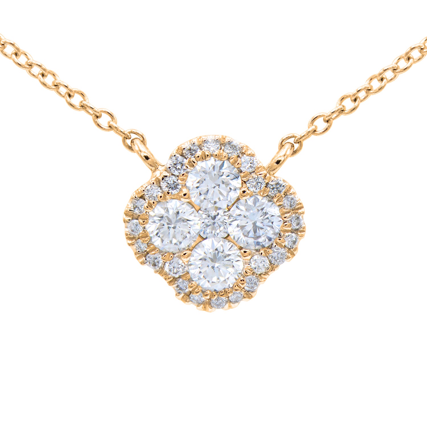 AP153510Y - Necklace 14KY/1.5G 29RD-0.21CT