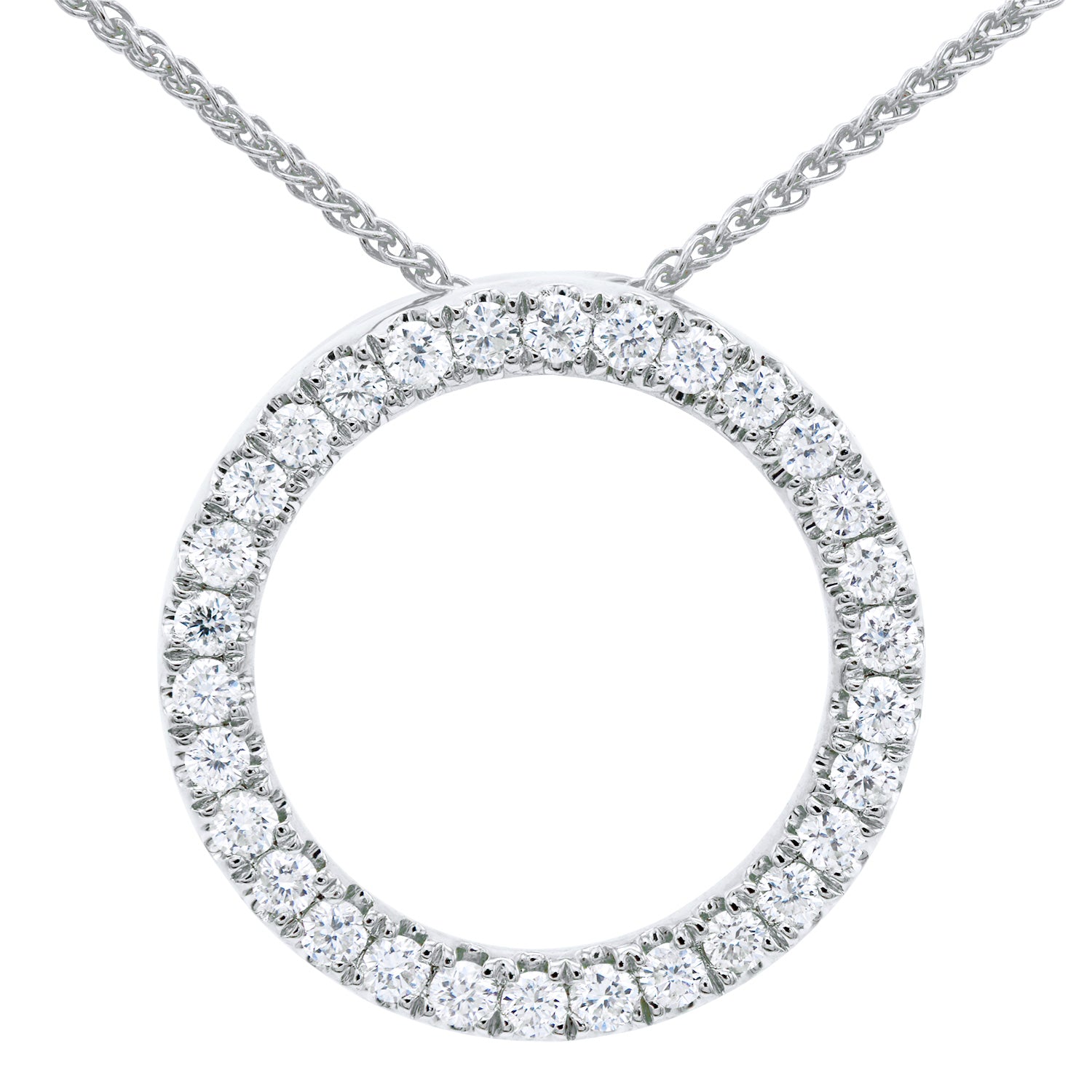 18KW Diamond Pendant