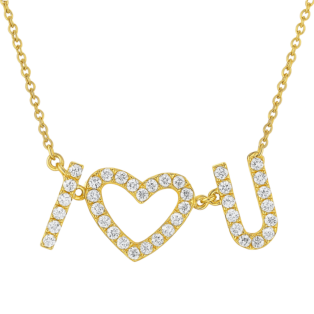 18K Yellow Gold Diamond Pendant, 0.3ct