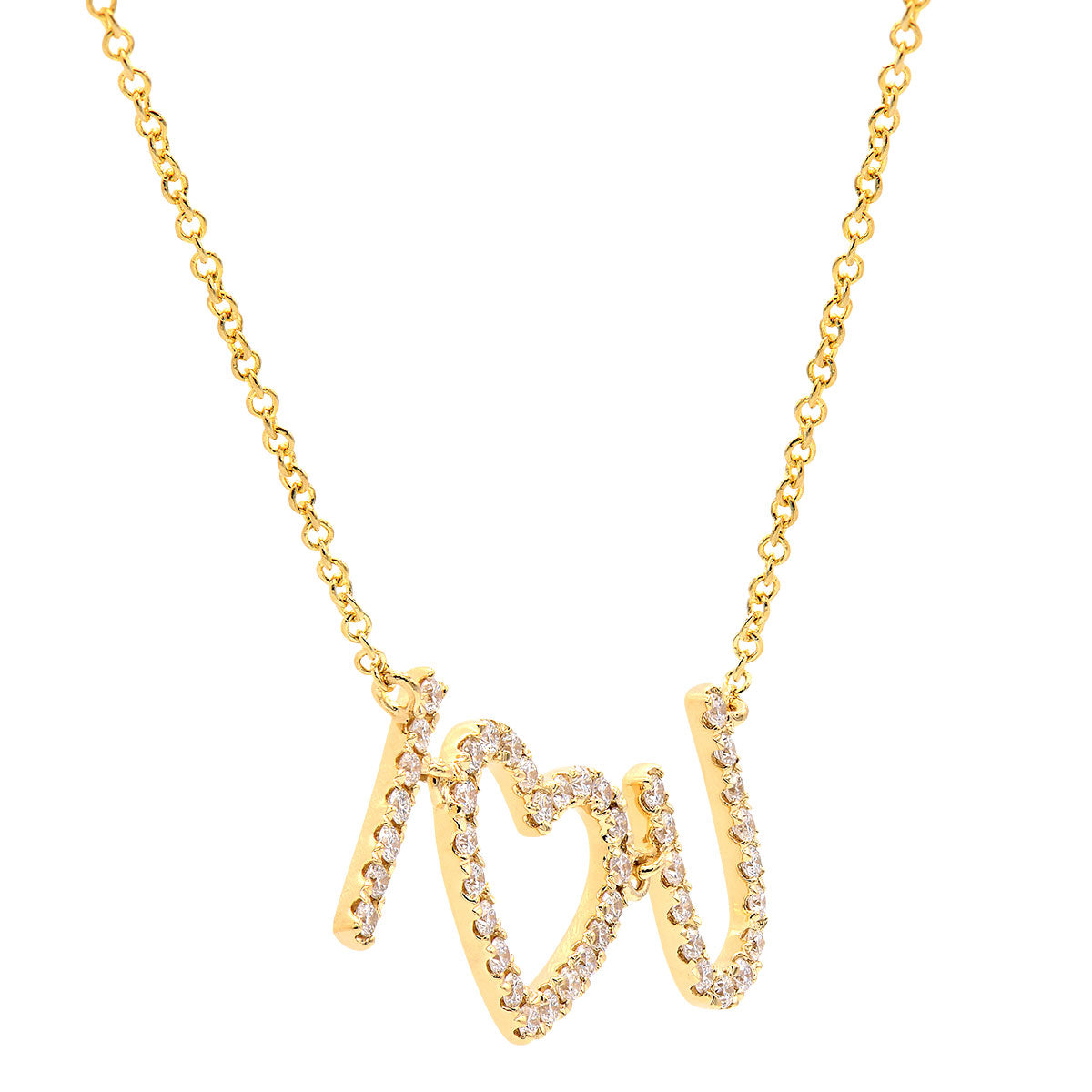 14K Yellow Gold Diamond Pendant, 0.34ct