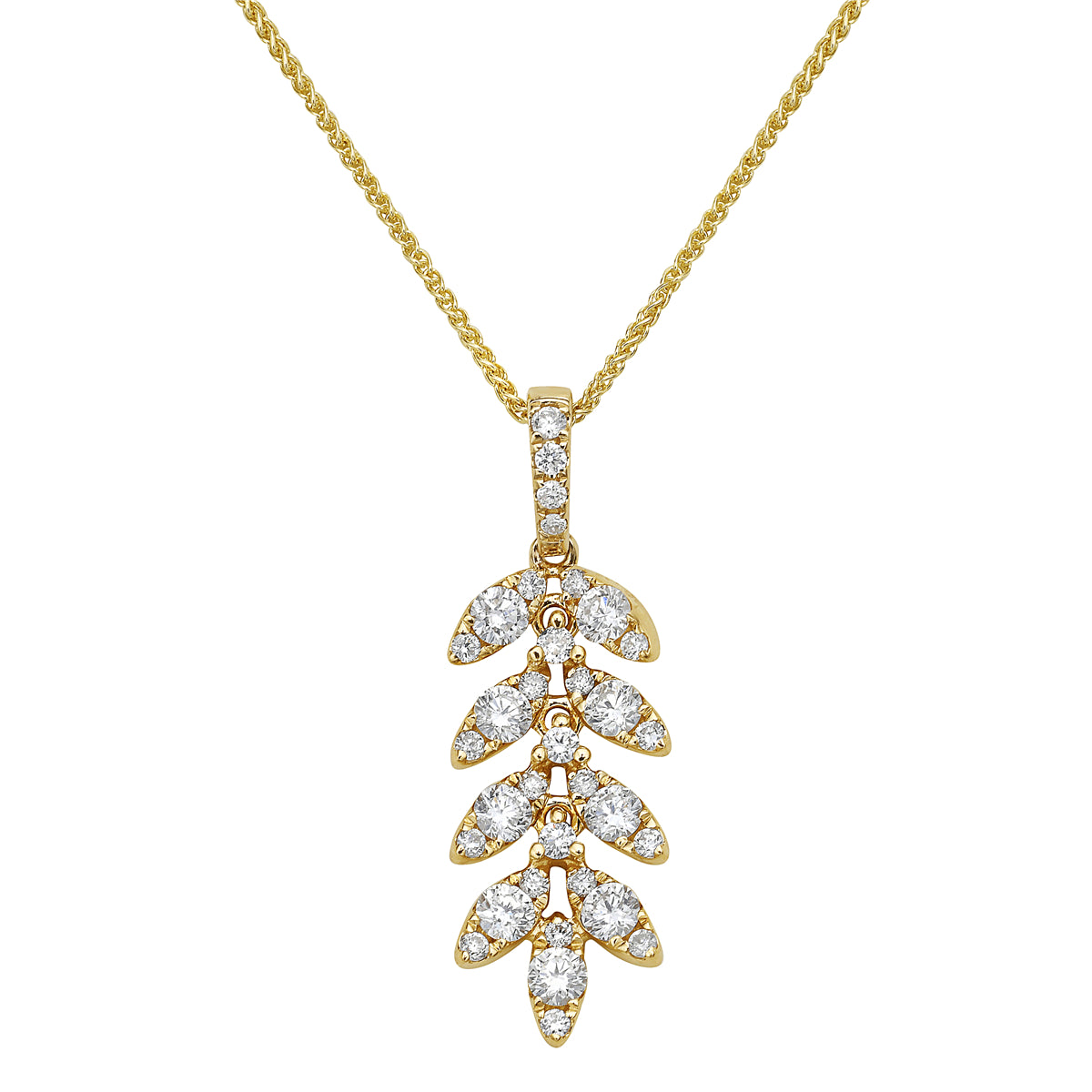 AP155615Y - Pendant 14KY/1.5G 9RD-0.44CT 25RD-0.18CT