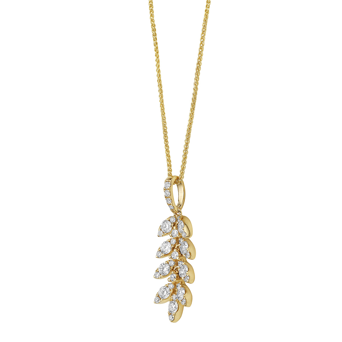 AP155615Y - Pendant 14KY/1.5G 9RD-0.44CT 25RD-0.18CT