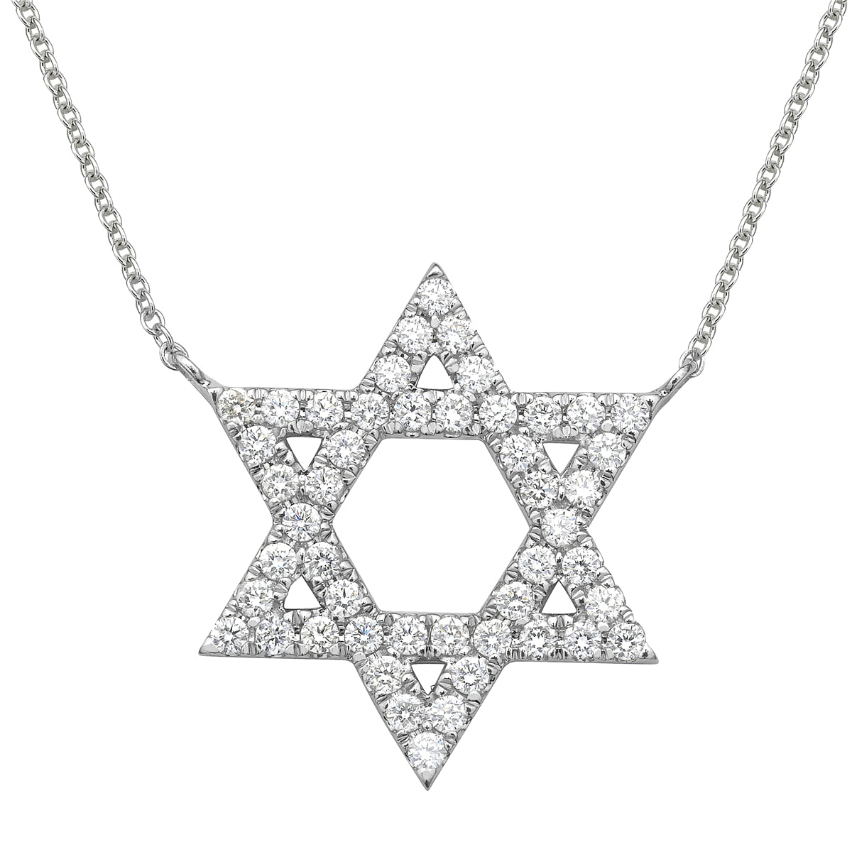 AP156150 - Necklace 14KW/2.3G 48RD-0.54CT