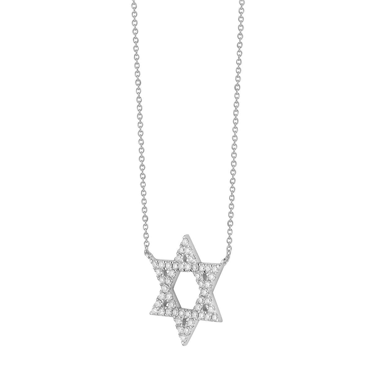 AP156150 - Necklace 14KW/2.3G 48RD-0.54CT