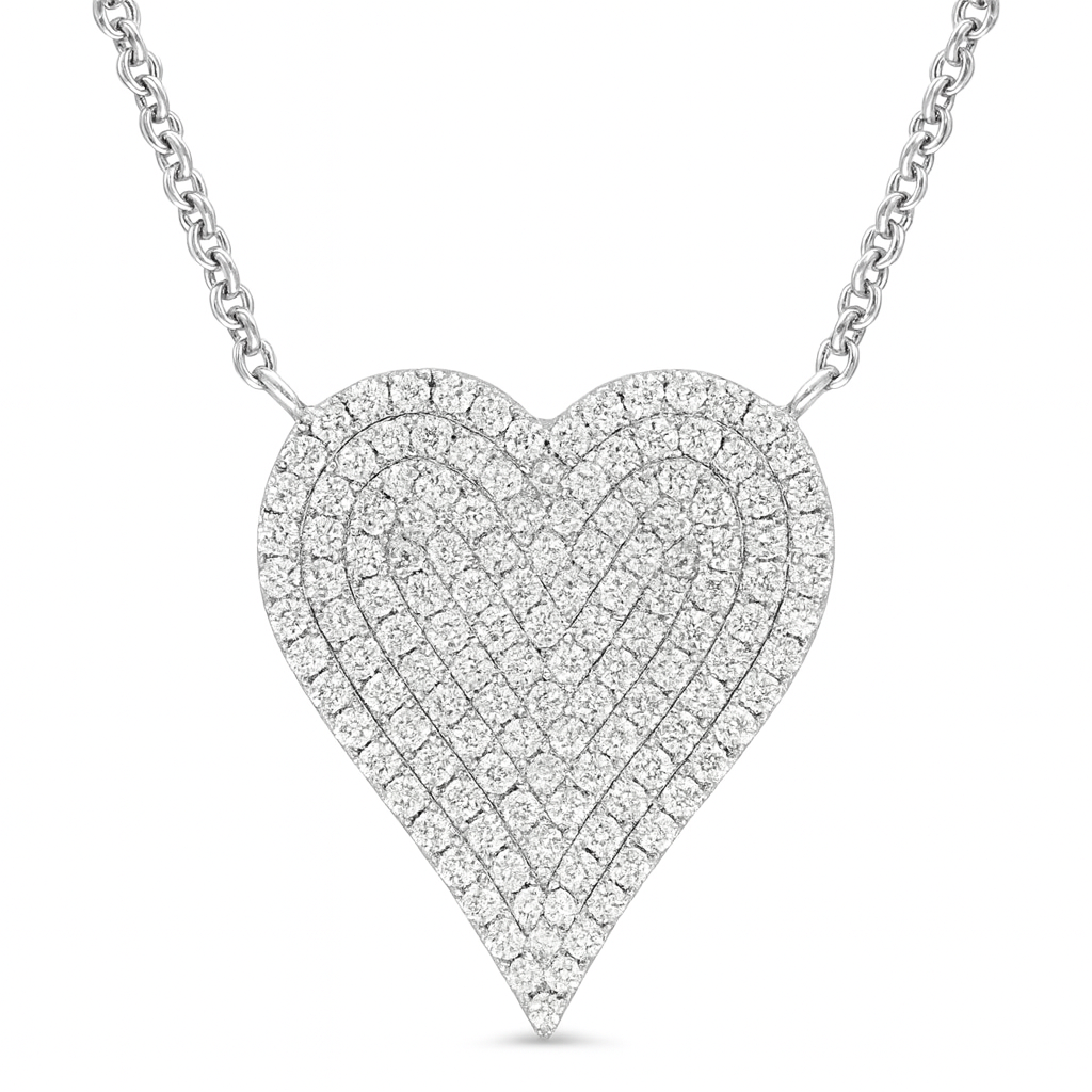 AP156421 - Necklace 14KW/3.1G 132RD-0.43CT