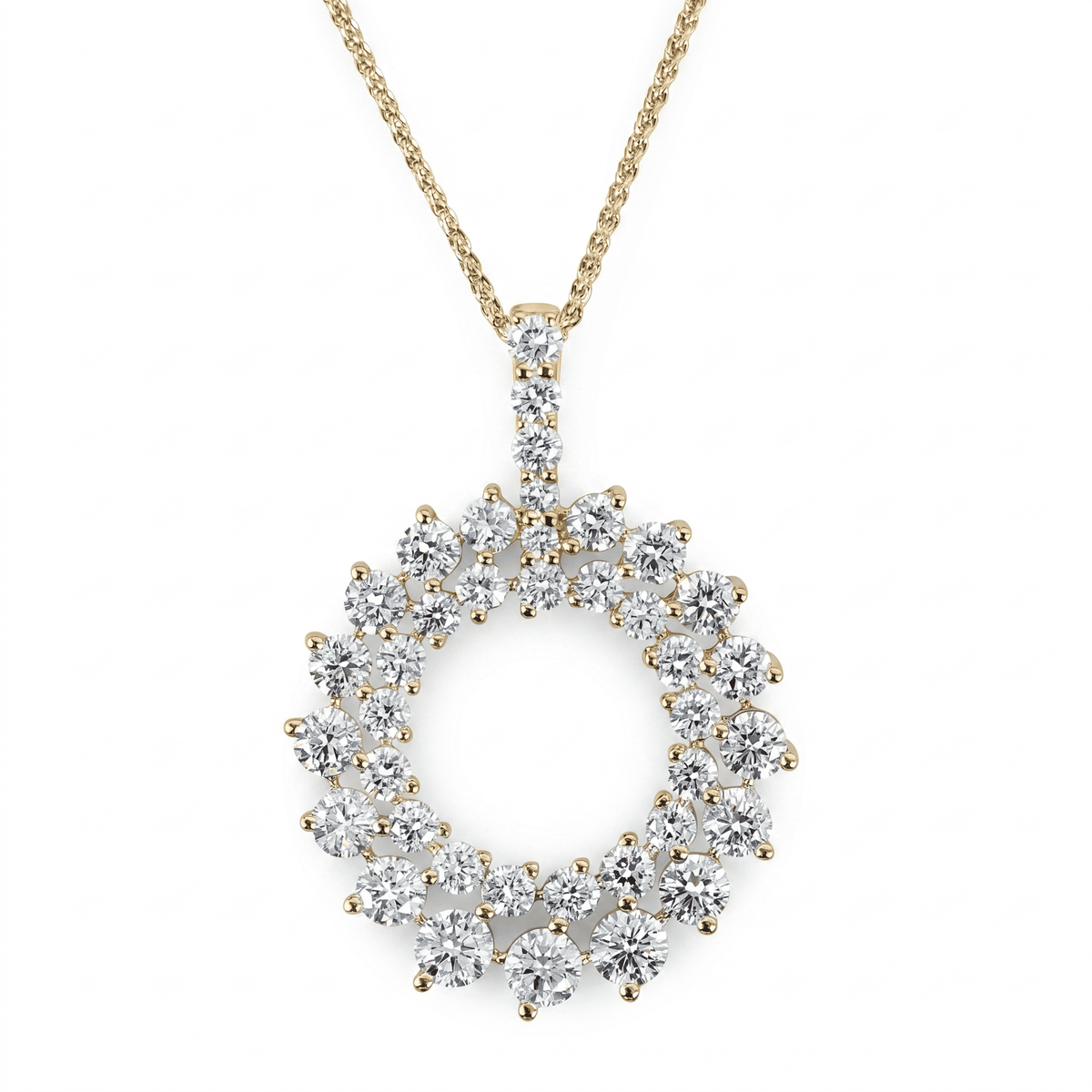 AP156928Y - Pendant 14KY/1.3G 26RD-0.98CT 13RD-0.46CT