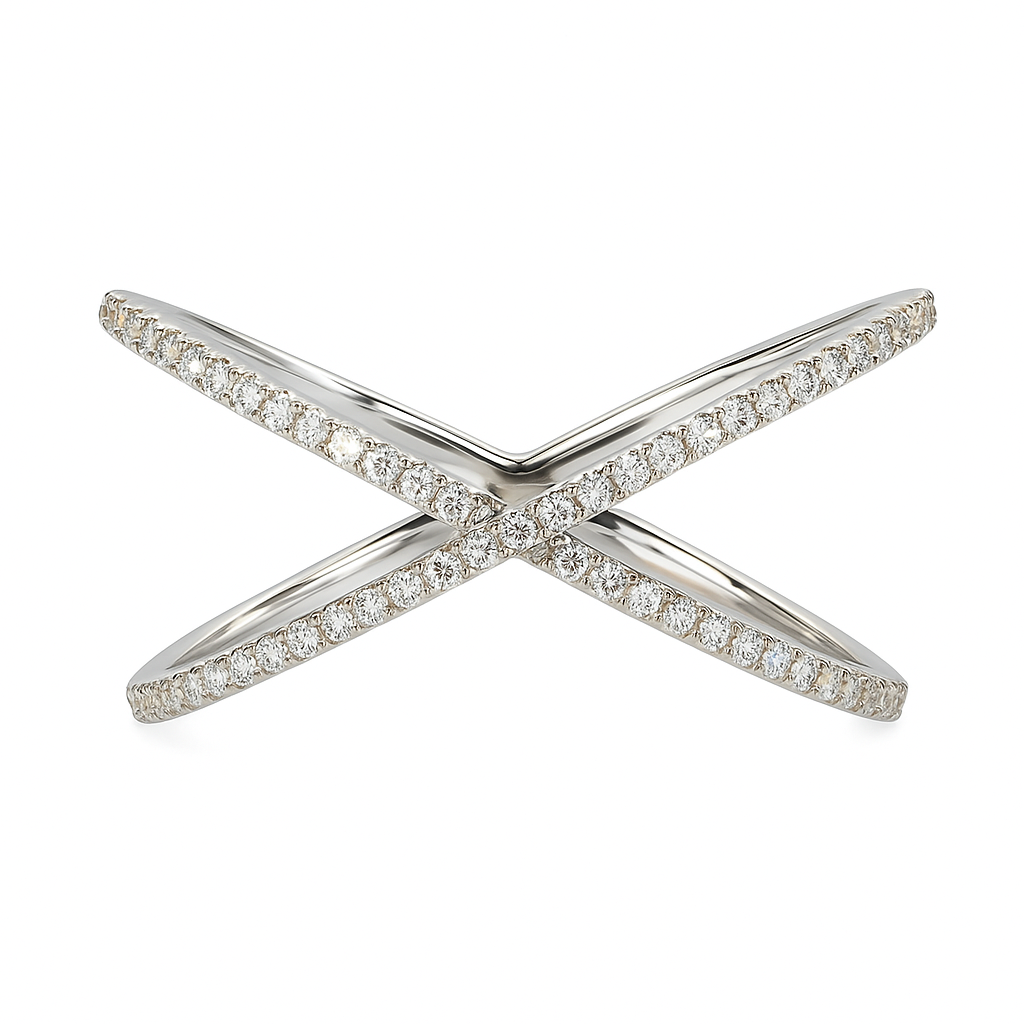 18K White Gold Fashion Diamond Ring, 0.21ct