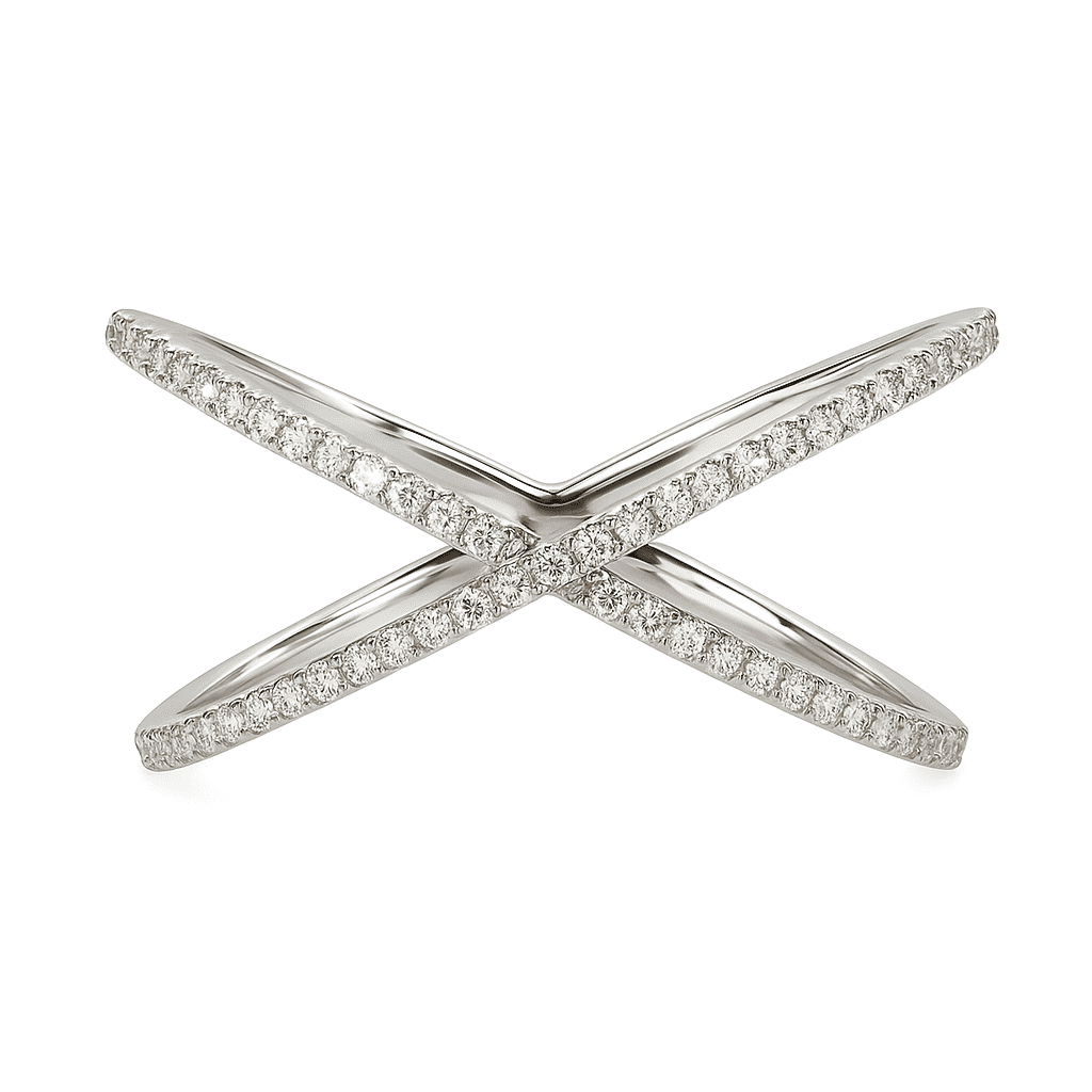 18K White Gold Fashion Diamond Ring, 0.21ct
