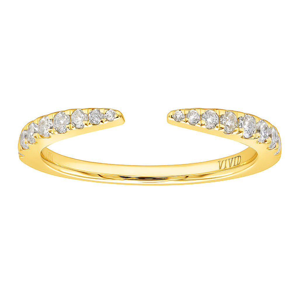 18K Yellow Gold Diamond Ring, 0.29ct