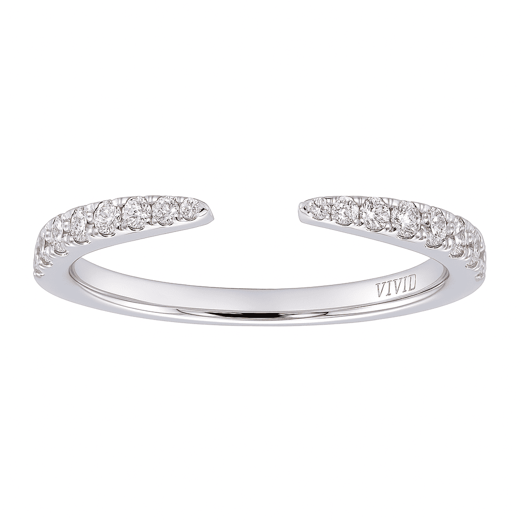 14K White Gold Claw Ring, 0.32ct