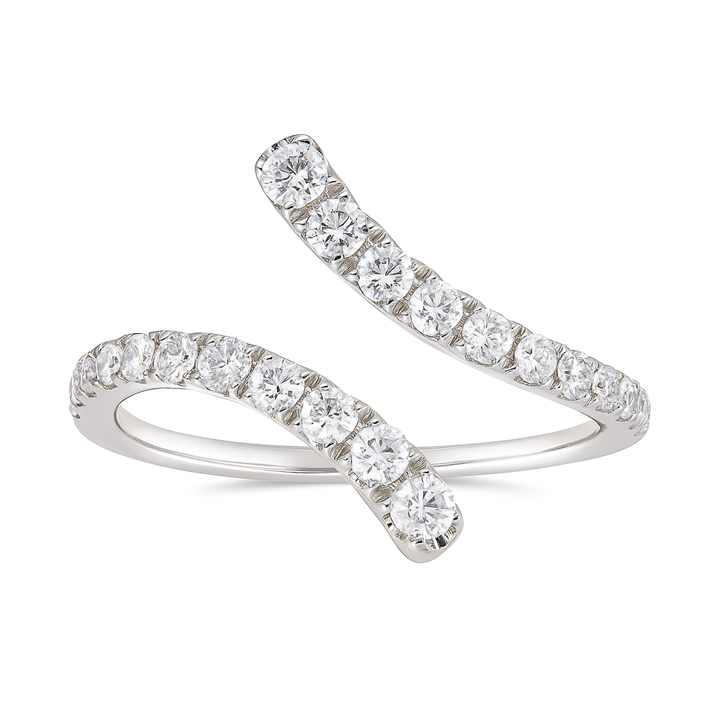 18K White Gold Fashion Diamond Ring, 0.45ct