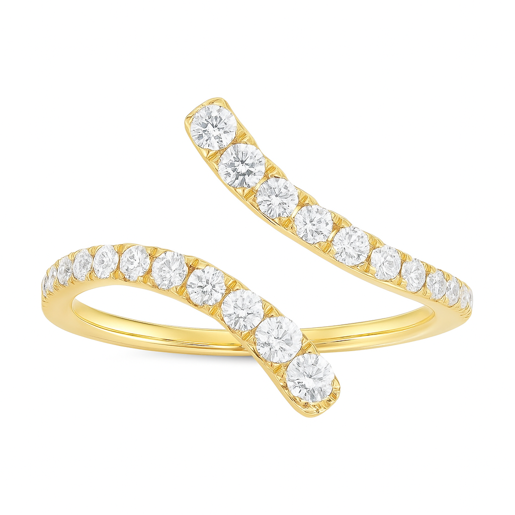 18K White Gold Fashion Diamond Ring, 0.39ct