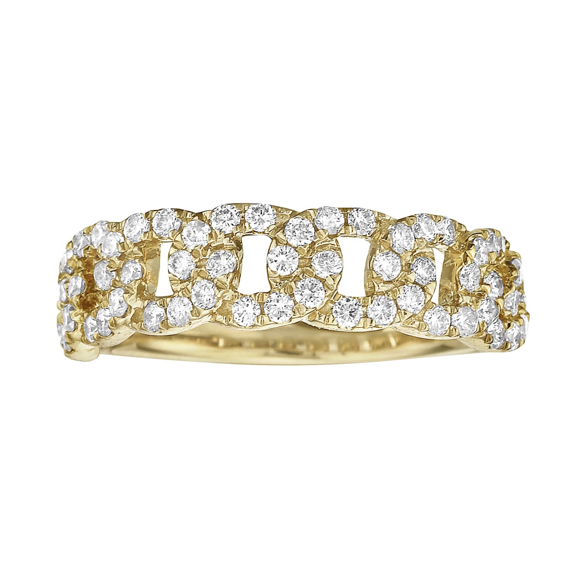 14K Yellow Gold Diamond Ring, 0.55ct
