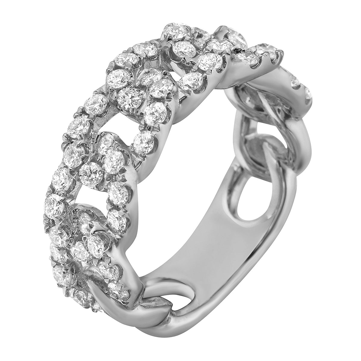 R055280 - Ring 18KW/7.6G 48RD-1.16CT