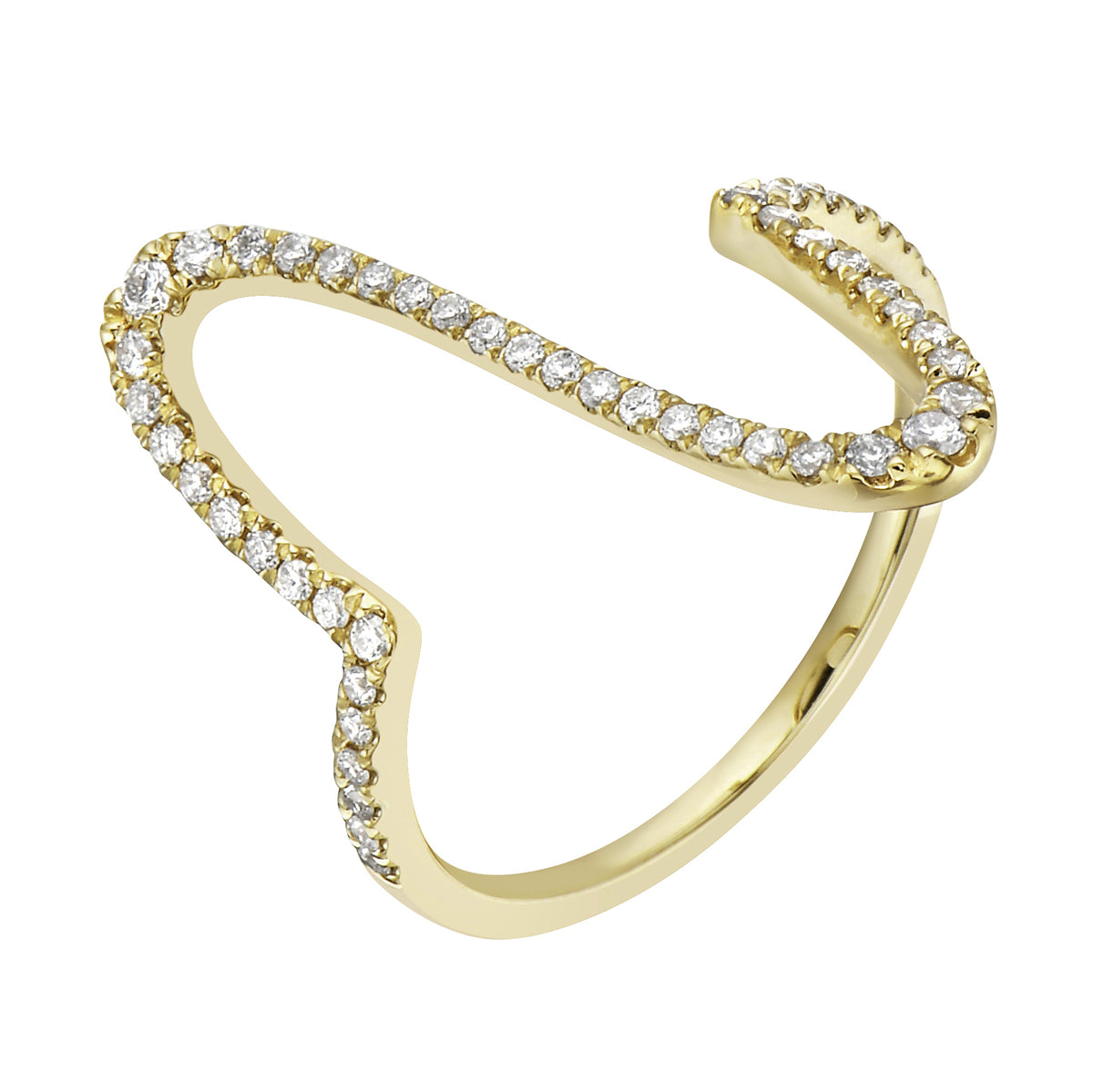 AR155318Y - Ring 14KY/1.9G 49RD-0.28CT