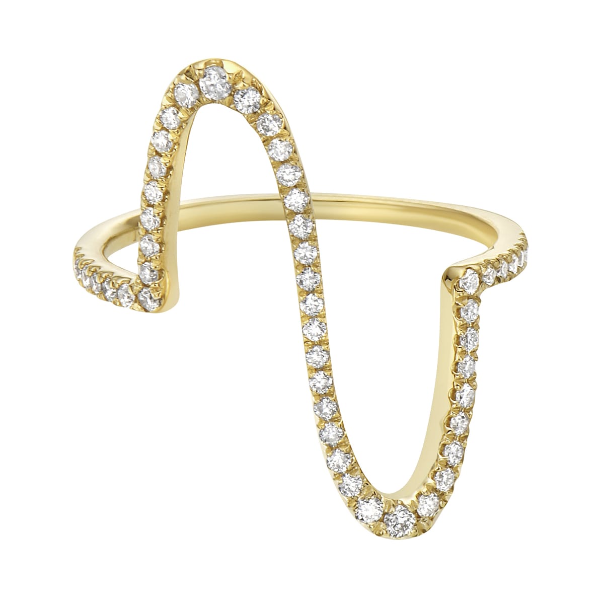 14K Yellow Gold Diamond Ring, 0.28ct