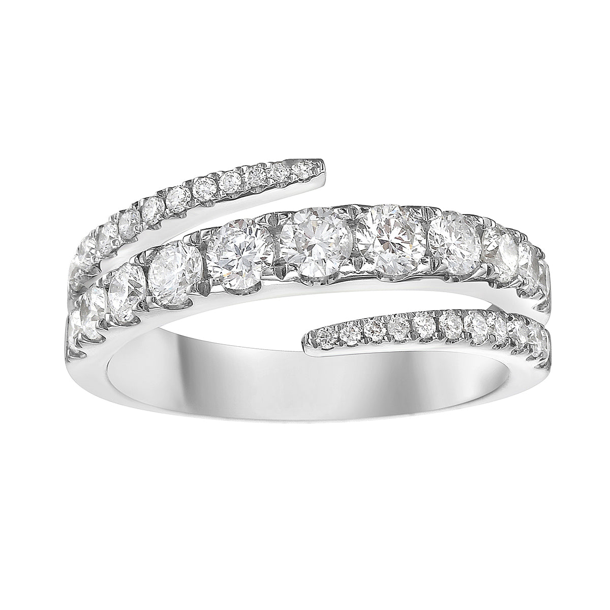 AR155625 - Ring 14KW/4.4G 7RD-0.59CT 26RD-0.35CT